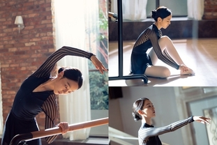 단 하나의 사랑,  신혜선 발레 연습 포착, 아름다운 곡선美