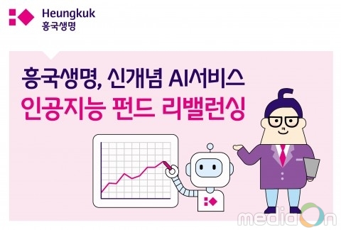 흥국생명, 신개념 AI서비스 ‘인공지능 펀드 리밸런싱’ 기능 오픈