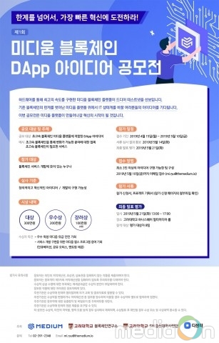 미디움·고려대, DApp 아이디어 공모전 개최